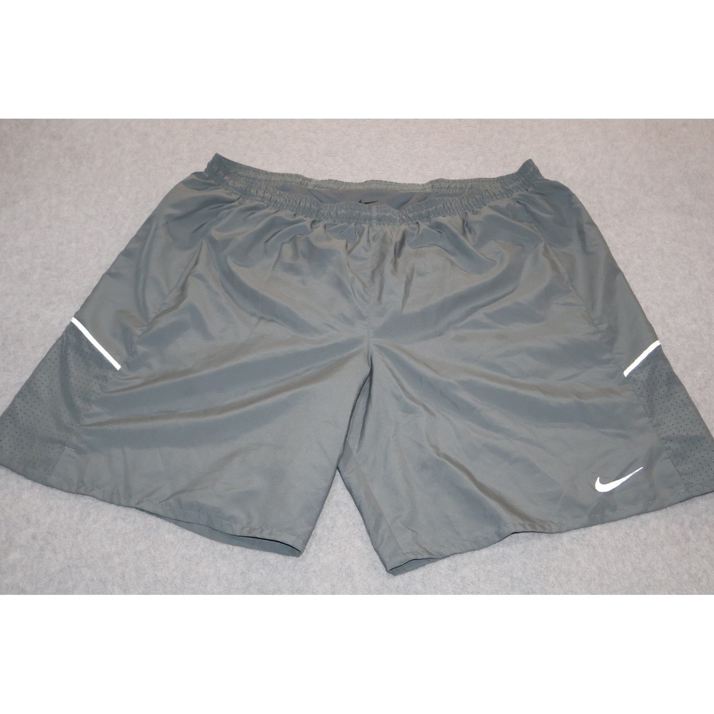 Nike Miler Lined Running Shorts Men XL Dri-FIT Reflective 9" Inseam Athletic